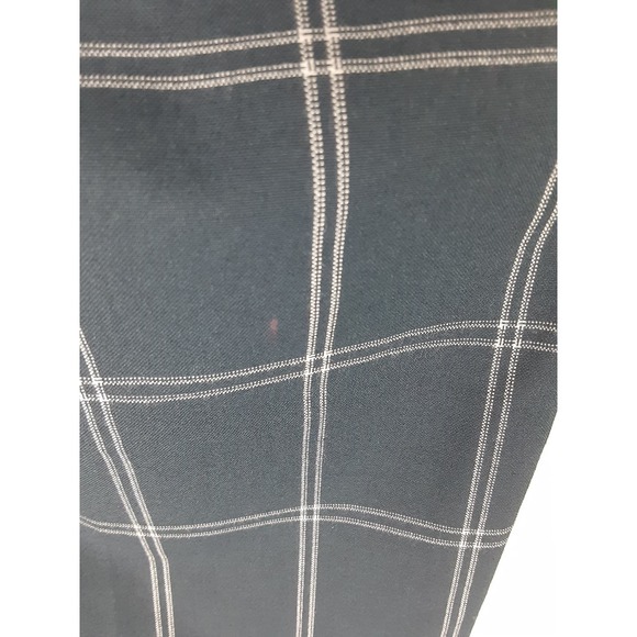 Banana Republic Womens Navy Blue Grid Plaid Ryan Dress Pants Slacks Unlined 6 - Picture 11 of 16